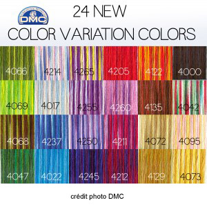 Nouvelles couleurs fil mouliné DMC Color Variations - crédit photo DMC
